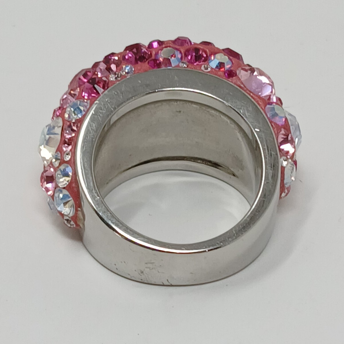 Swarovski Hello kitty Size 5.5 Ring Sanrio Japan Silver Tone