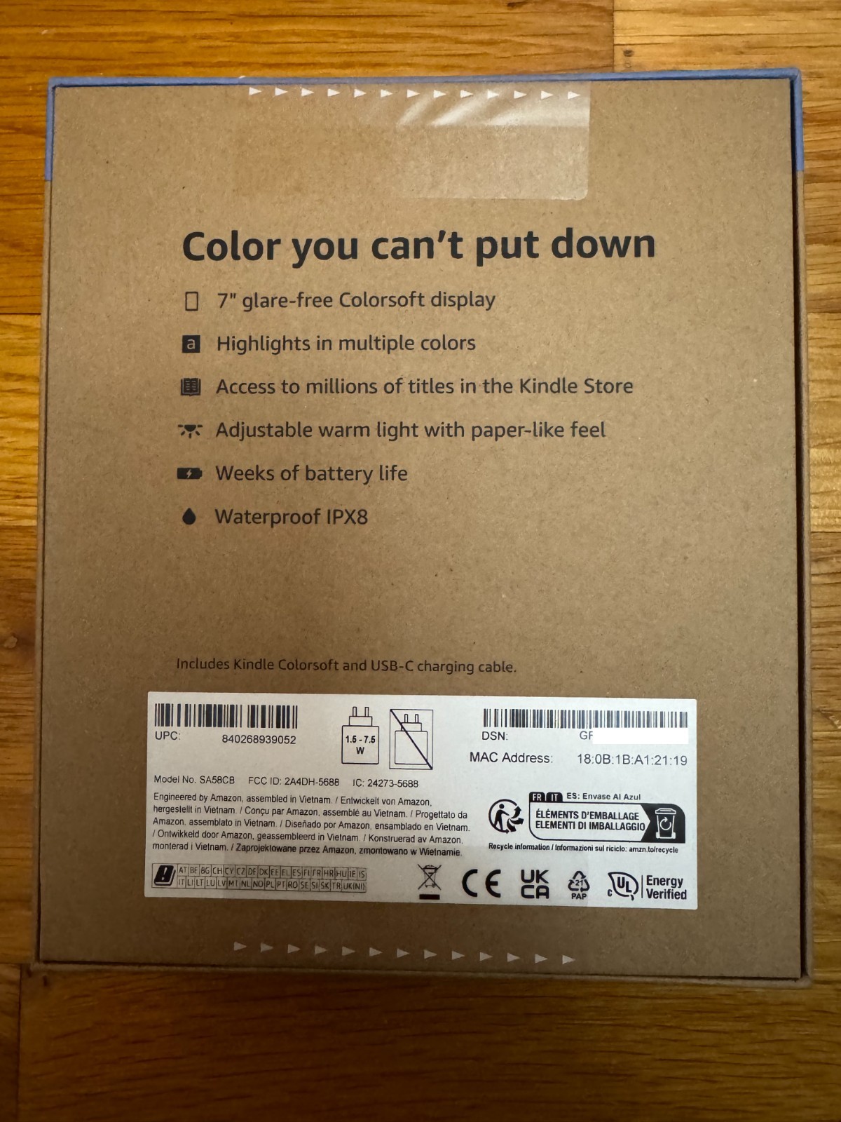 New Amazon Kindle Colorsoft 16 GB (newest model) – color display, No Ads – Black