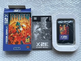 Doom Sega Mega Drive 32X Asian PAL Version Blue Box Complete In Box Asia!