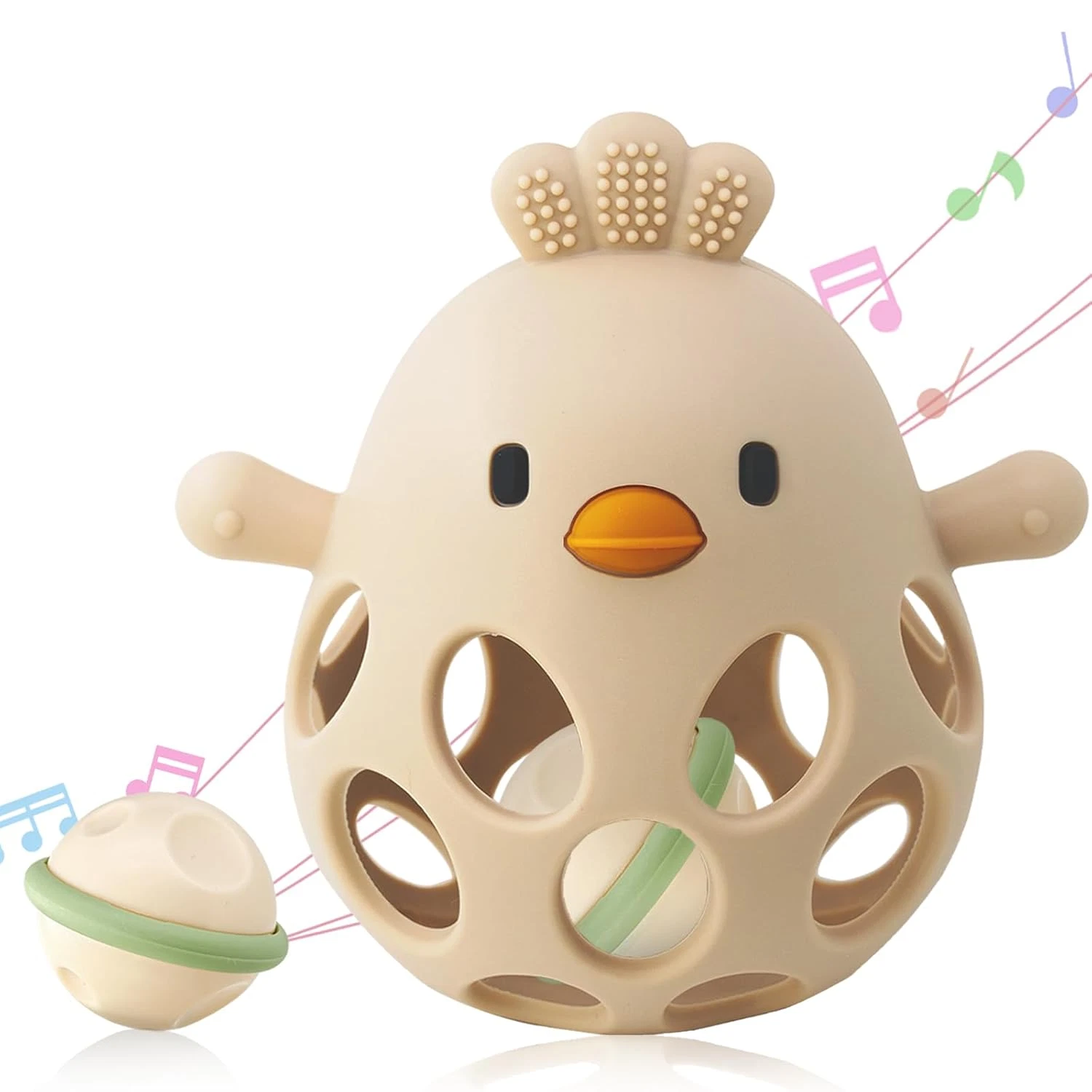 2-In-1 Baby Teething Rattle Toy, Sensory Grasping Teether for Infants 3-12 Month
Opens in a new wind