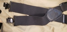 Suspenders Black One Size Made In USA Refrigiwear