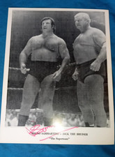 Old Bruno Sammartino - Dick the Bruiser Signed / Autograph photo (Bruno signed?)