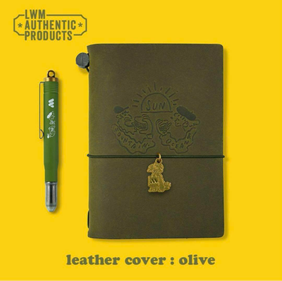 モス限定 TRAVELER'S notebook OLIVE レギュラーサイズ Mos Burger 50th Anniversary Traveler's Notebook Olive Passport