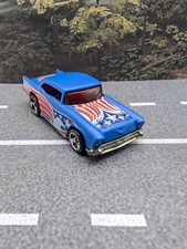 2004 Hot Wheels Chevy 1957 Star & Spangled Blue Diecast COMBINED P&P