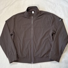 Alo Yoga Men's Co-Op Bomber Jacket in Espresso Brown Sz Medium