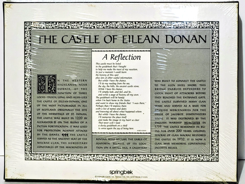 Springbok 500-piece Puzzle - Castle of Eilean Donan - New/Sealed - Image 3 of 4