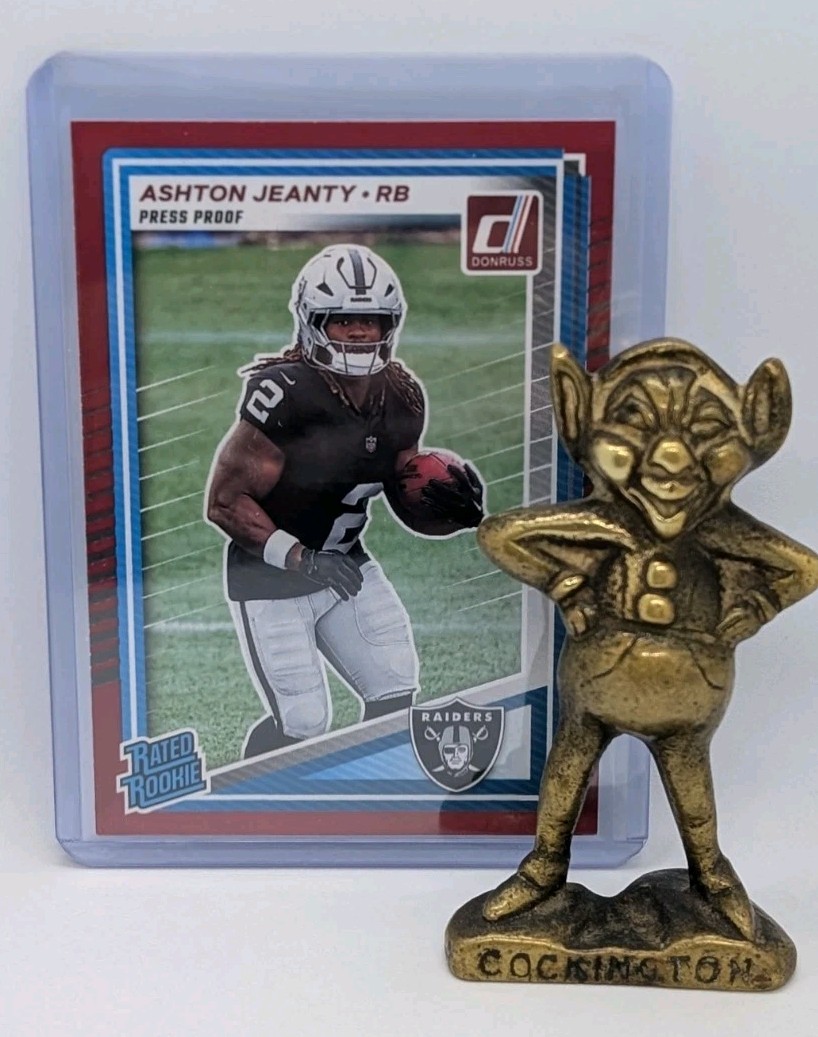 2025 Panini Donruss - Rated Rookie Ashton Jeanty #305 Press Proof Red (RC)