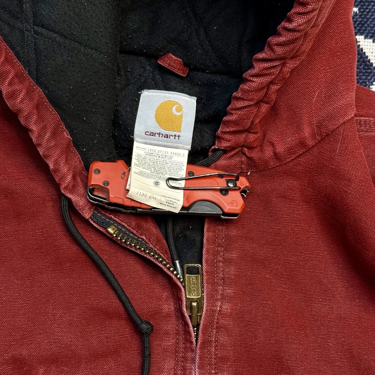 カ*ン様 Carhartt アクティブジャケット J130 CRI XL 赤 デ Carhartt Active Jacket - J130 CRI - Crimson - Medium 🩸 🇺🇸 | eBay