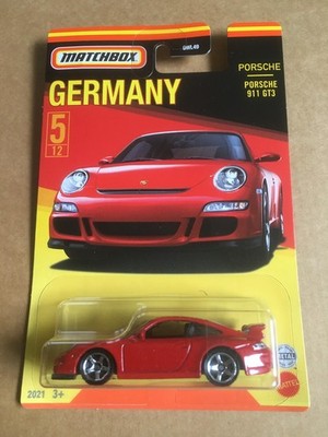 Matchbox Rarität 2021 MB 5/12 GERMANY Porsche 911 GT3 rot Blister A(min. wellig)