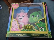 Wicked x Care Bears Glinda Elphaba Boxed Plush CareBear 2-Pack Open box Read Dsc