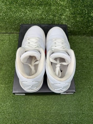 Size 8.5 - Air Jordan 3 Retro Triple White 191885403656| eBay