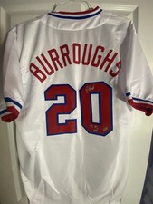 Jeff Burroughs 74 AL MVP Texas Rangers Custom Autographed Jersey Schwartz COA