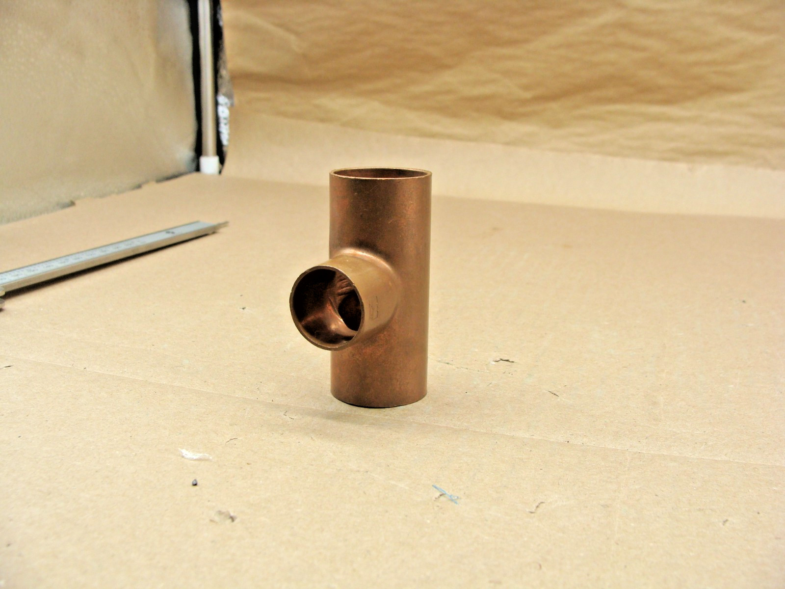 1" x 1" x 3/4" COPPER TEE FITTING SWEAT