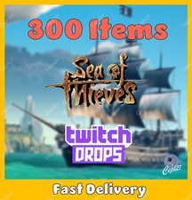 Sea of Thieves Twitch Drops - 11x Obsidian/GP/EWR/RMS... 825k Gold - 300 Items