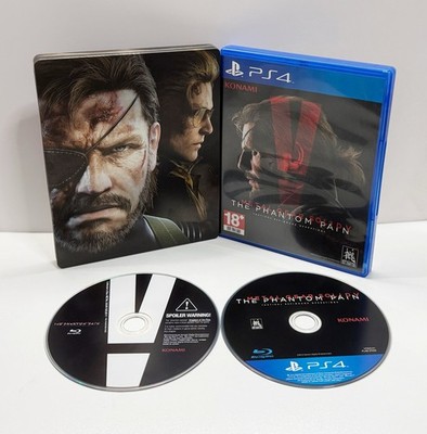 Asian English Metal Gear Solid V The Phantom Pain + Steelbook PS4 Asia