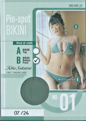 HIT'S Kiho Sakurai 07/24 Trading Card Vol.1 pin-spot BIKINI Card Japanese Female