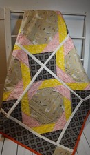 Horse Lover Baby Quilt, Girl Heirloom Patchwork Quilt