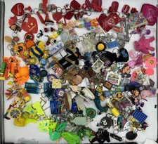 Y2K HUGE Keychain Lot Mostly 80s & 90s 9+lbs