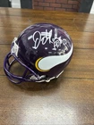 John Randle signed “HOF 10” Inscription Minnesota Vikings mini helmet  PSA DNA