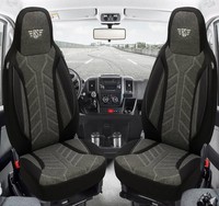 SchonbezüGe SitzbezÜGe FüR Smart Fortwo 453 Bj Ab 2014 In Schwarz/Anthrazit Plkt