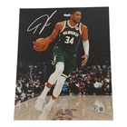 GIANNIS ANTETOKOUNMPO SIGNED AUTOGRAPH 8X10 PHOTO MILWAUKEE BUCKS BECKETT BAS