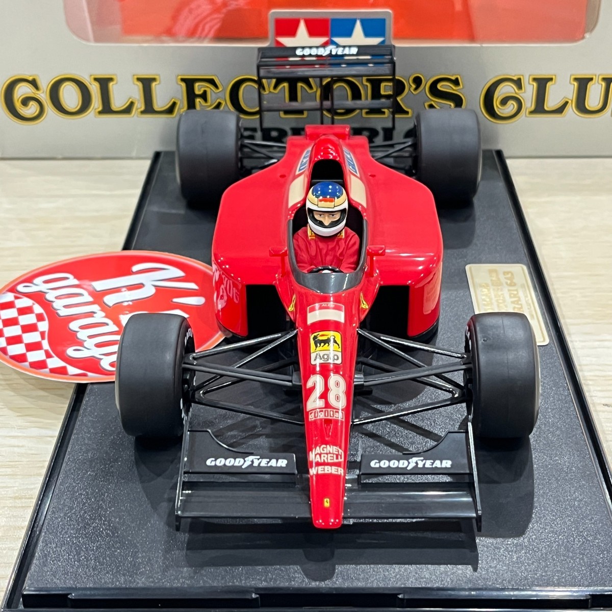 ミニカー TAMIYA1/20scale FERRARI 643 Tamiya 1/20 Collector's Club Ferrari 643 Diecast model with case
