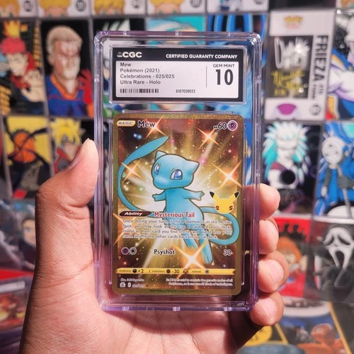 CGC 10 Mew Ultra Rare Holo 025/025 •  GEM MINT Celebrations 2021