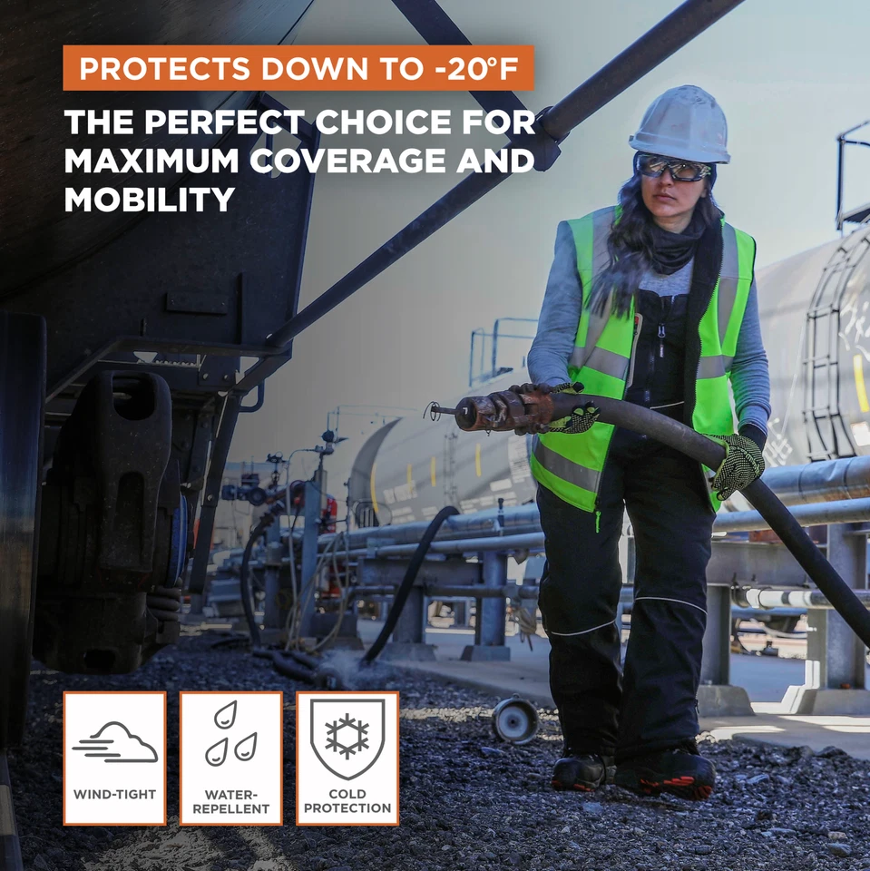 RefrigiWear Women's Insulated Softshell Bib Overalls - Warm, Durable Cold - Image 4 of 4