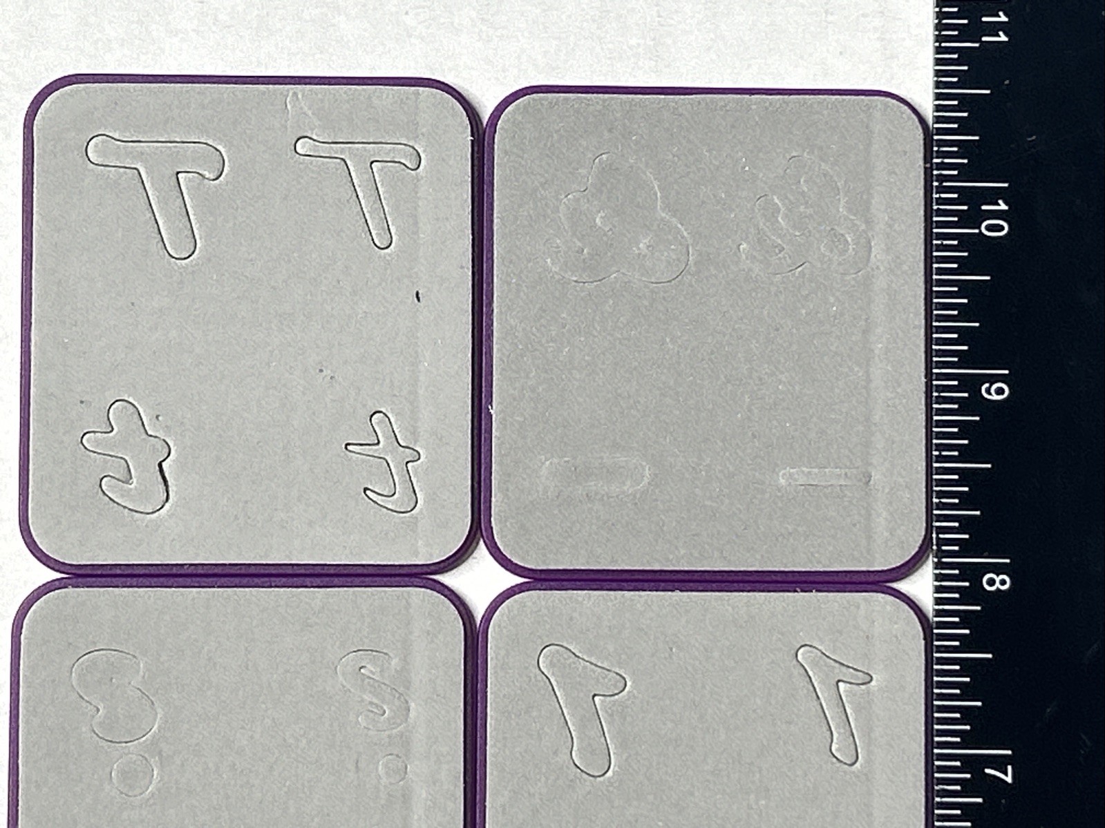 Sizzix Sizzlits Script 35 Dies Alphabet Numbers Punctuation + Storage Case