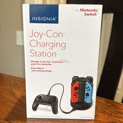 Insignia Joy-Con Charging Station Black for Nintendo Switch, Easy Slide-In