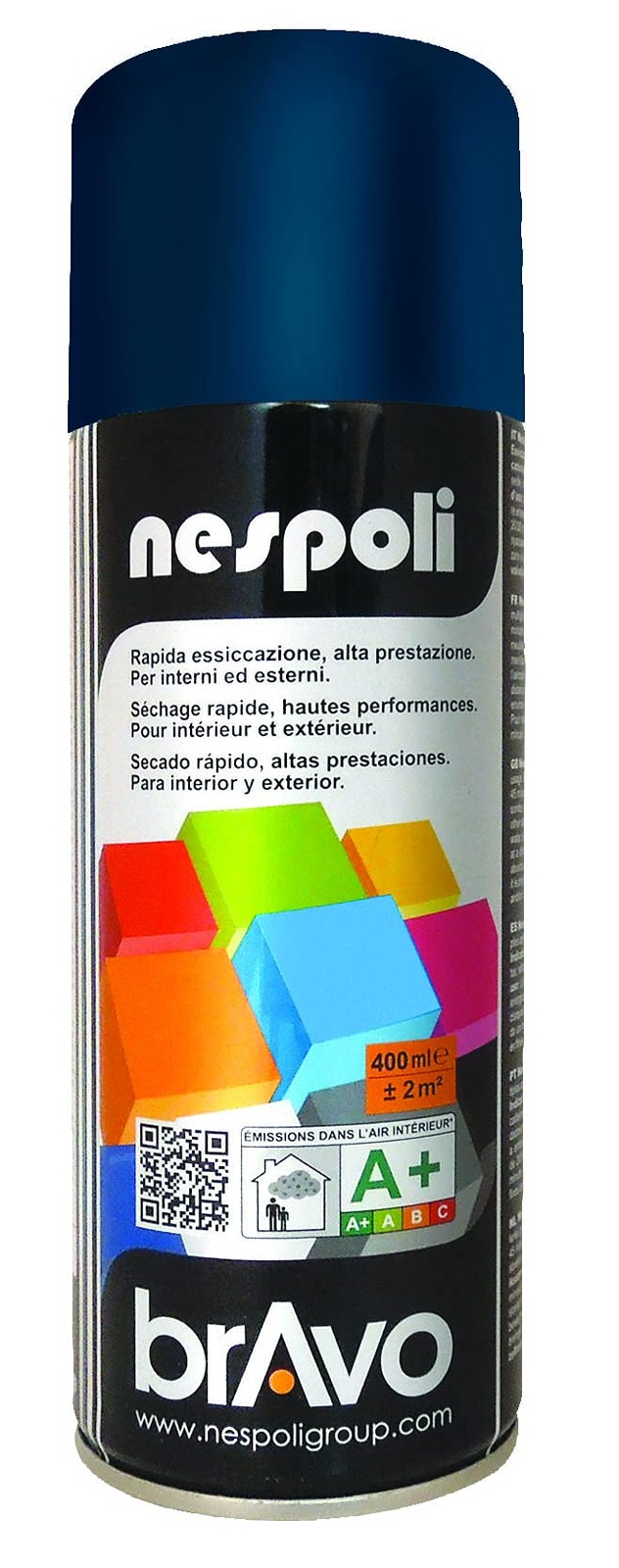Nespoli Bravo Tinte Ral Blu Cobalto Ral 5013 400ml (C5o)