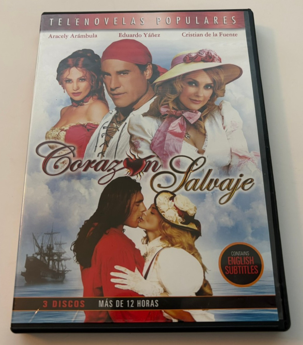 Corazon Salvaje (DVD, 3-Disc Set, 2010) Telenovelas Populares
