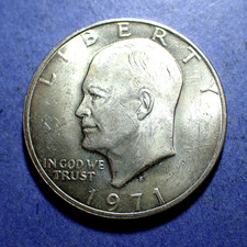 1971-S 40% Silver Eisenhower Dollar  AU