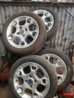Ford Fiesta 5 spoke alloy wheels and tyres 195 50 15 ba6j 1007 ga X4