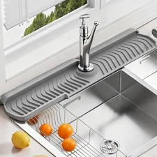 Kitchen Sink Faucet Mat Foldable Faucet Sink 30in Silicone Faucet Draining Pad