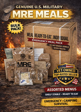 Genuine MRE U.S. Military Ready to Eat Meals - 1-Case  FEMA MEALs