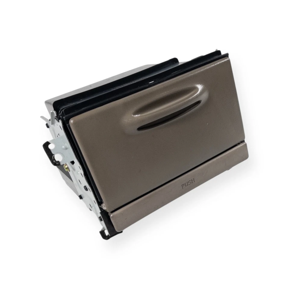 Toyota Corolla 1998-2002 tablero central cubo de almacenamiento cubby portavasos marrón tostado OEM Foto 3 de 4