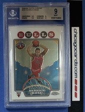 BGS 9 Mint 2008-09 Topps Chrome 181 Derrick Rose Rookie RC 9.5/9.5/9/9