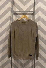 Burberry London Men's Beige Knit Sweater Size M Crewneck Luxury Pullover