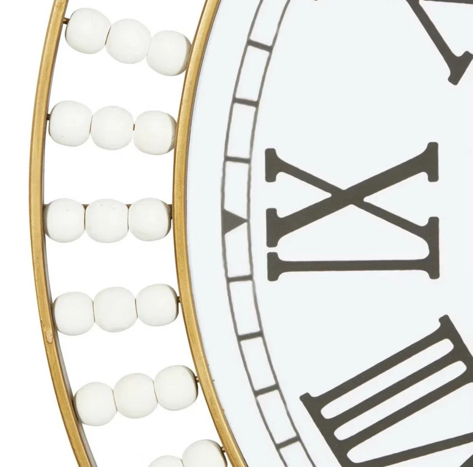 24"x24" Metal Wall Clock with Silent Mechanism, Roman Numerals - Olivia & May - Image 4 of 4