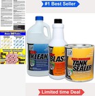Fuel Tank Sealer Kit 25 Gallon RustBlast Klean Included Pinhole Weld Seam Gas