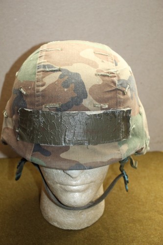 Original Pre-Gulf War I Era U.S. Army Combat Helmet w/Full Liner & Camo Cover