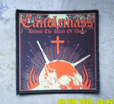 CANDLEMASS - BEHIND THE WALL OF DOOM -- PATCH / AUFNÄHER -- EPIC DOOM METAL