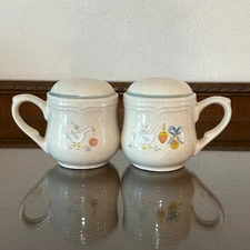 Goose Handled International China Stoneware Salt & Pepper Shakers Vintage