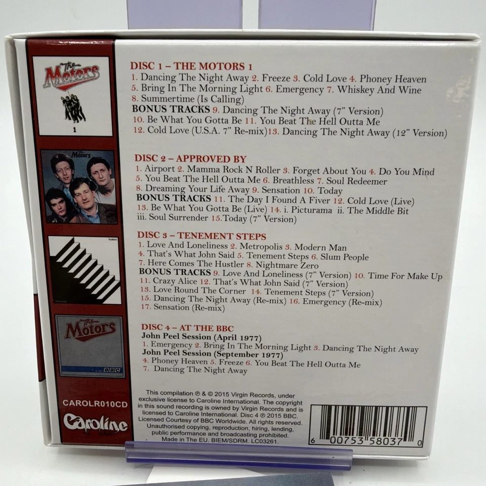 The Motors "The Virgin Years" (4 CD Box SET 2015) Import Foto 2 de 2