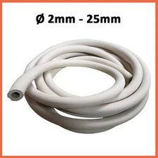 Rubber Vacuum Hose White Rubber Tubing Tube 2~25mm Water Air Coolant Vacuum Pipe