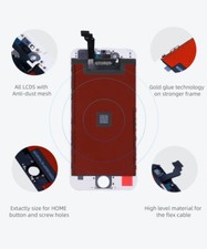 Adesivo Autoadesivo Per Cornice Schermo IPhone 6S – Nero – Riparazione Display - 4
