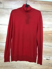 Hugo Boss Red Rollneck Cashmere Jumper
