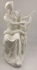 GREEK SCULPTURE TERPISCHORE 7.9 INCH/200 MM, MUSEUM REPRODUCTION