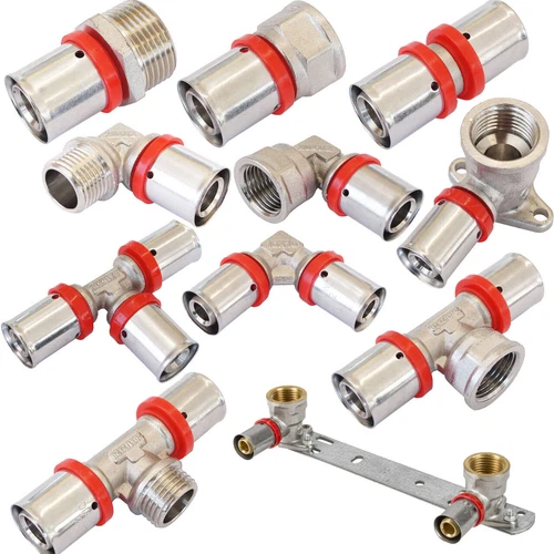Pressfitting für Aluverbundrohr 16,20mm Mehrschichtverbundrohr Verbundrohr PEX